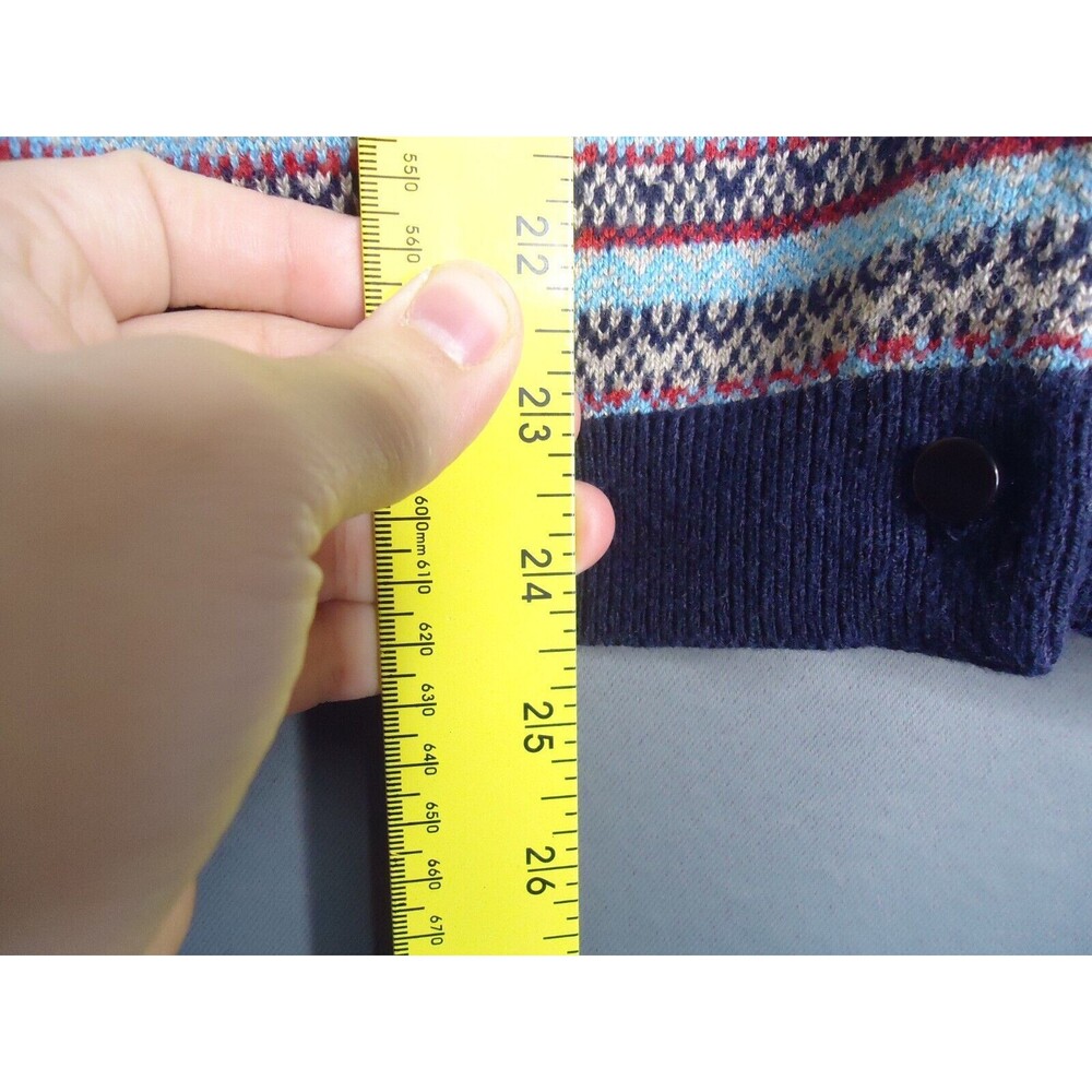 Talbots Button Front Cardigan Multicolored Fair I… - image 7